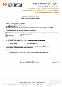 Справка по промышленной безопасности